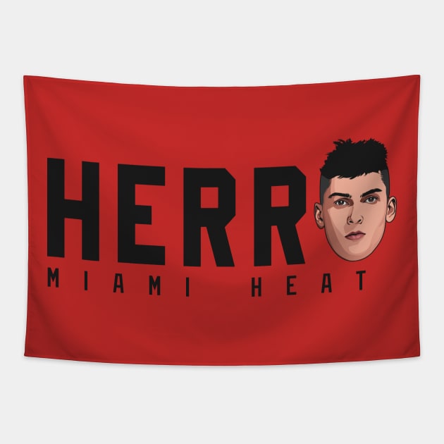 Tyler Herro Tapestry by origin illustrations