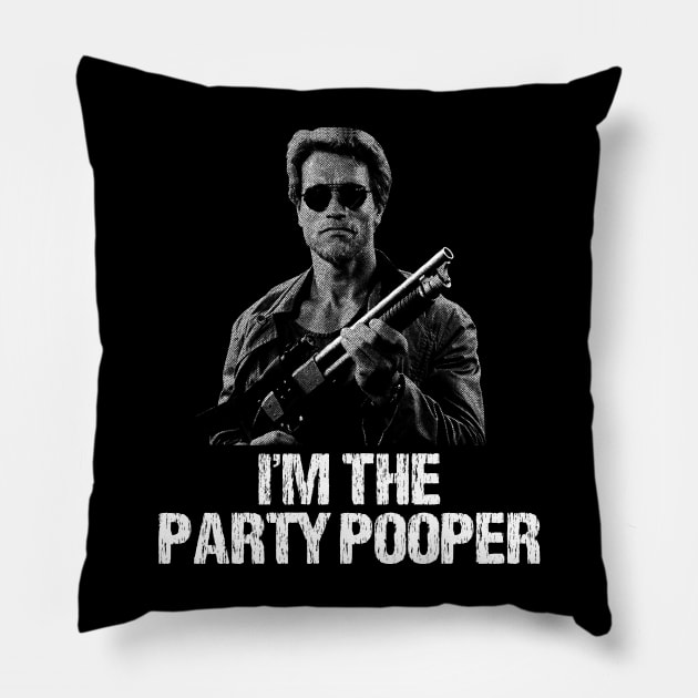 Classic I'm The Party Pooper Kindergarten Funny Gift Pillow by Anthropomorphic