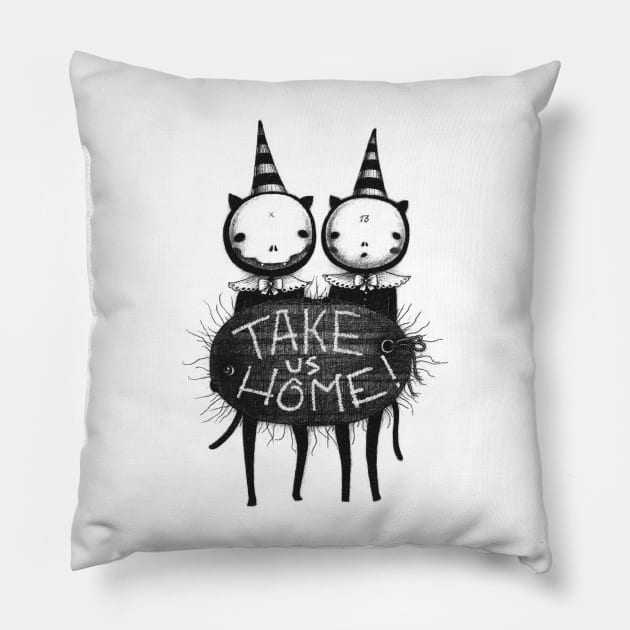 Take us home Pillow by Lost Kittens