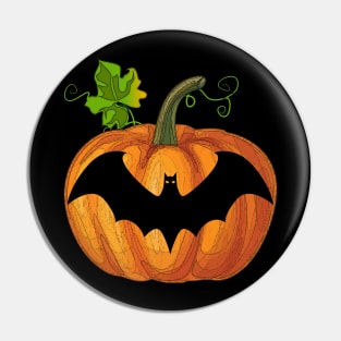 Bat in pumpkin Pin