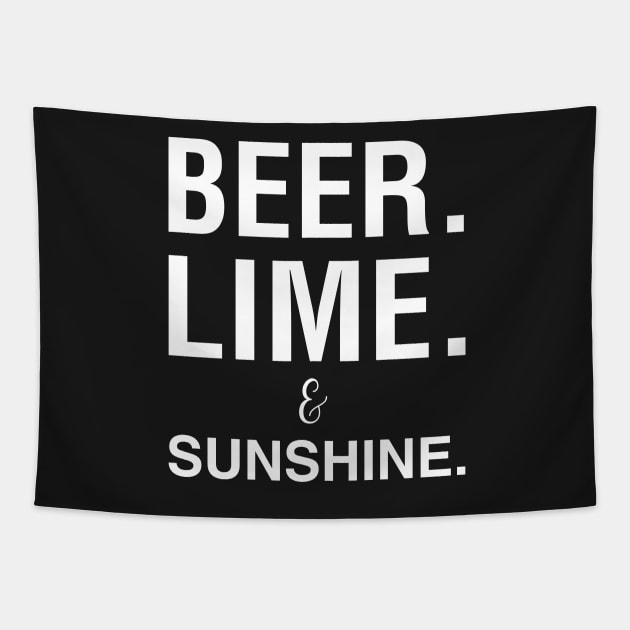 Beer Lime and Sunshine Tapestry by CityNoir