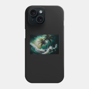 Vibrant Stormy Beach Display Phone Case