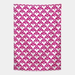 Pink and White Hearts Repeated Pattern 099#001 Tapestry