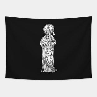 St. James the Pilgrim - black bkg Tapestry