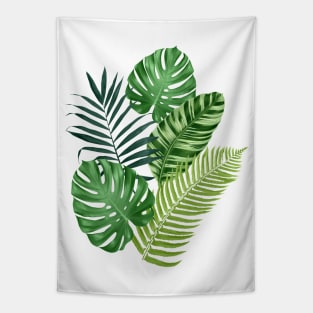 Tropical leaves Tapestry