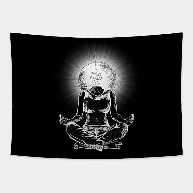 Enlightenment after yoga Tapestry by TOPKIEV