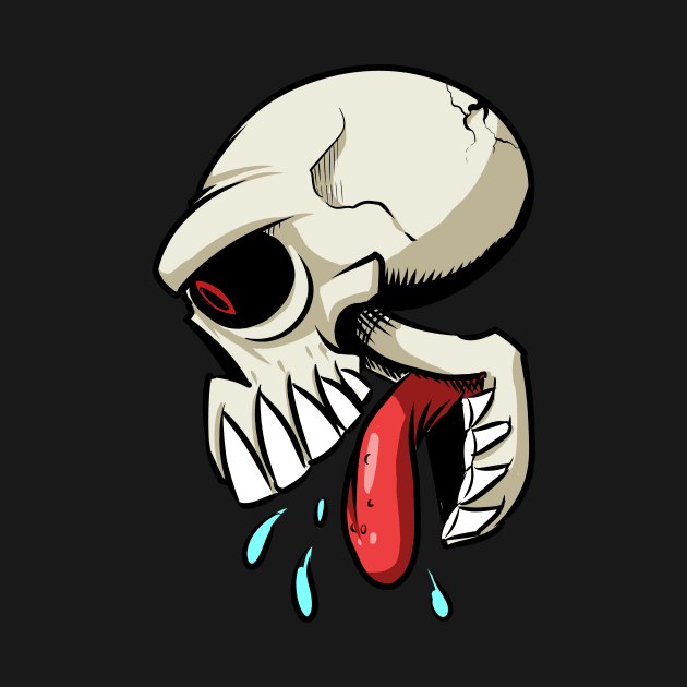 Monkey Skull by richardsimpsonart