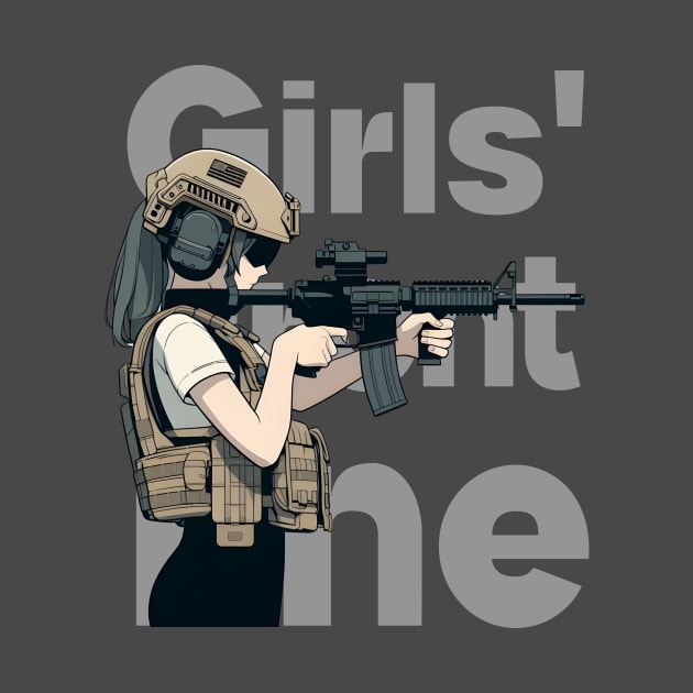 Girls' Frontline Tactical Chic Tee: Where Strength Meets Style by Rawlifegraphic