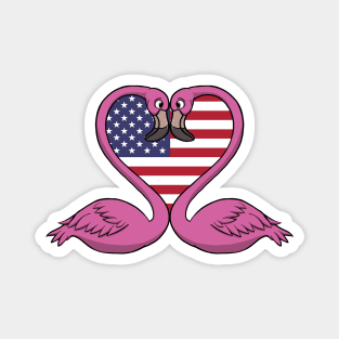 Flamingo USA Magnet