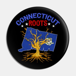 Home Connecticut Roots State Tree Gift Grown Tree Flag Lover Pin