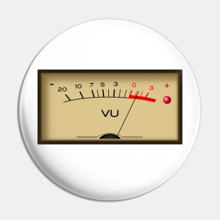 VU Meter (vintage) Pin