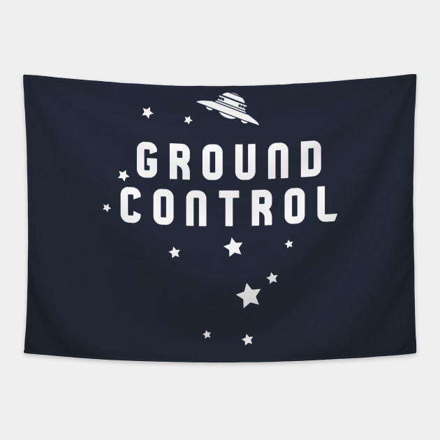 Space Exploration Moon Mission Tapestry by Closeddoor