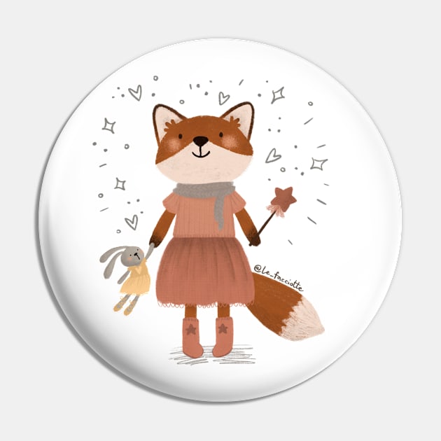 Lady fox Pin by LeFacciotte