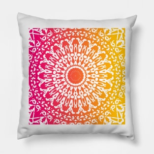 Elegant Colorful Mandala Pillow