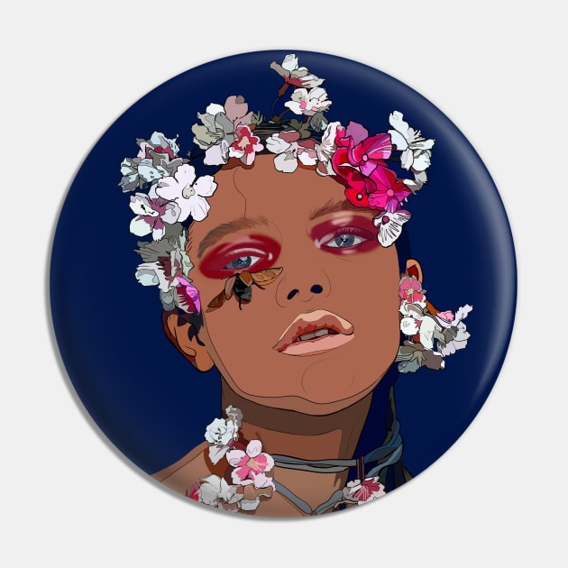 SPRING GIRL Pin by MAYRAREINART