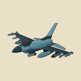 Military fighter jet plane cartoon T-Shirt