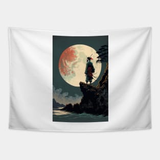 Samurai in the Moonlight Tapestry