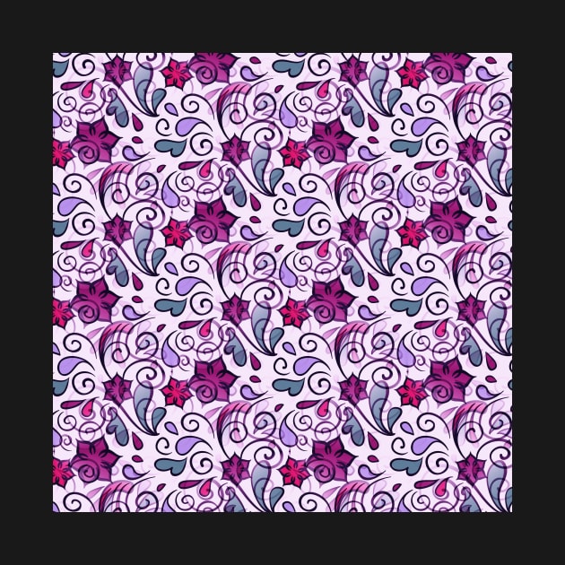 Floral Flourish Pattern by KirstenStar 