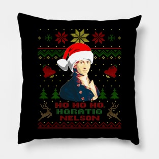 Horatio Nelson Funny Christmas Ho Ho Ho Pillow