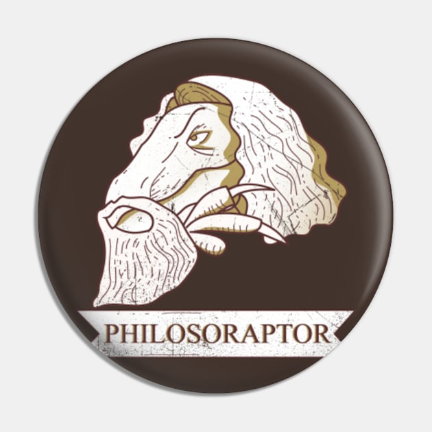 Philosoraptor Pin by bluerockproducts