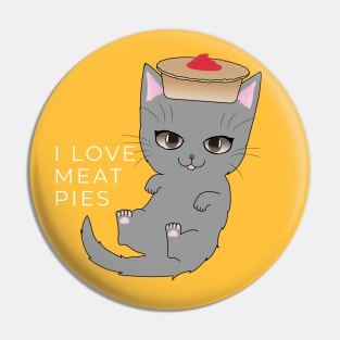 Meat Pie Cat Pin