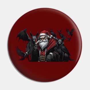 Dark Gothic Santa Pin