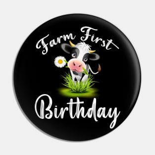 Holy cow l'm one birthday girl Pin
