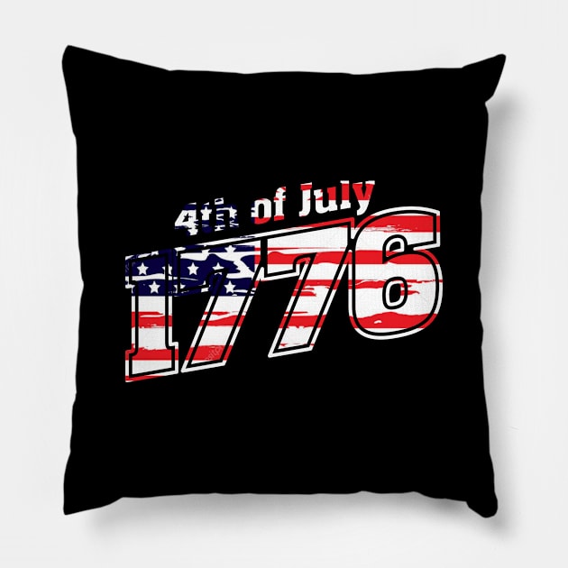 Independence Day of America Pillow by VEKTORKITA