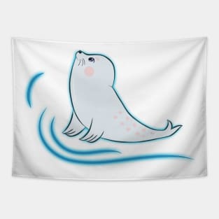 Cute Seal Tapestry