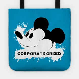 Corporate Greed Mouse - White Tote
