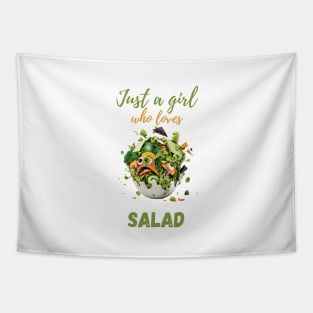 Just A Girl Who Loves Salad Tapestry