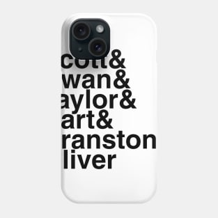 Power Rangers Helvetica List Phone Case