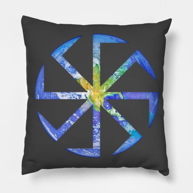 Peace on Earth Pillow by wanungara