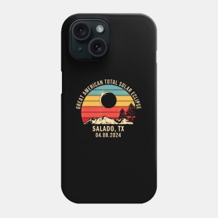 Salado Tx Texas Total Solar Eclipse 2024 Phone Case