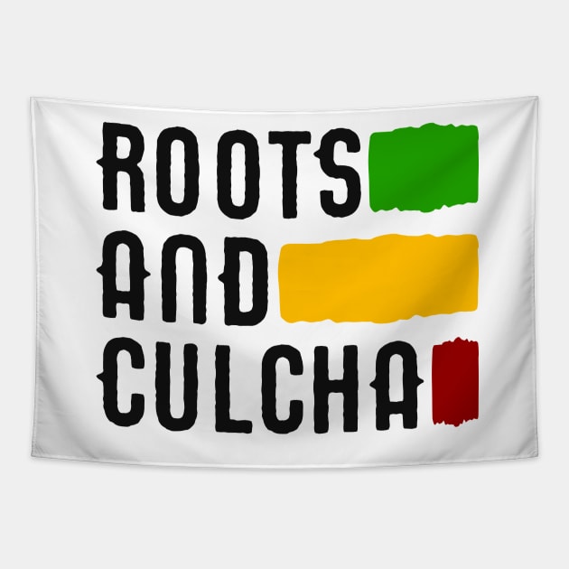 Roots and Culcha Rasta Colors Reggae Tapestry by rastauniversity