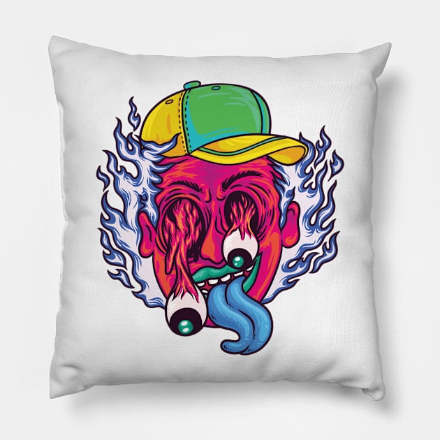 Buzzed Pillow by blazedclothes