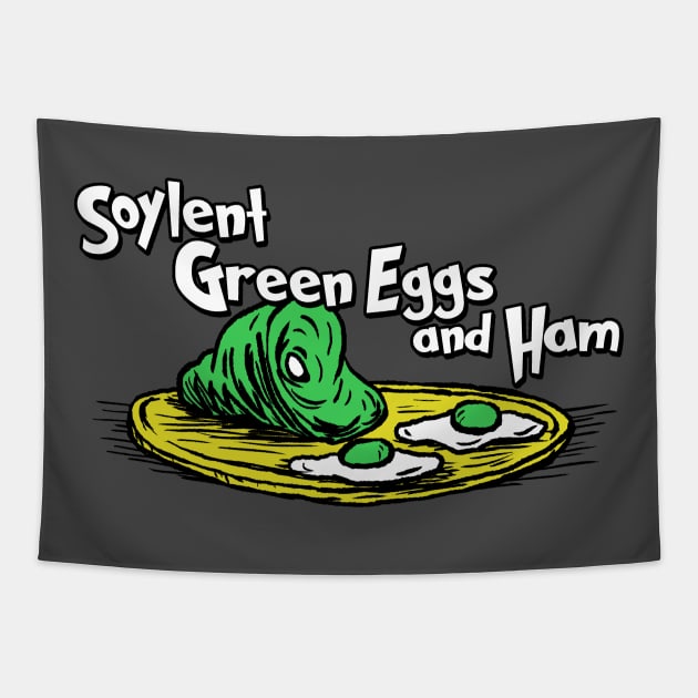 Soylent Green Eggs and Ham Tapestry by graffd02