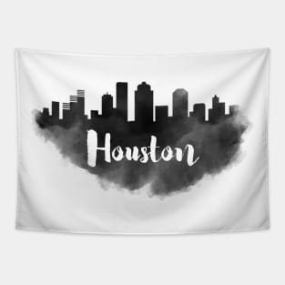 Houston watercolor Tapestry