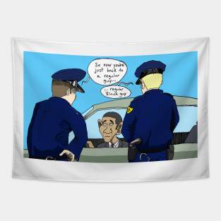 Obama Pulled Over Tapestry