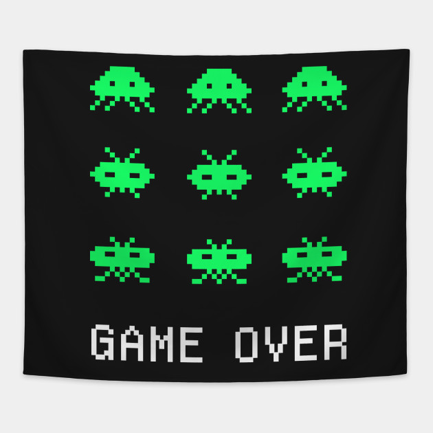 Game Over - Retro Arcade Gaming Pixel Art