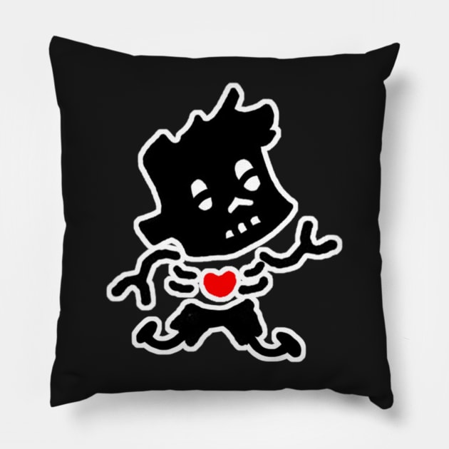 happy zombie boy. Pillow by COOLKJS0