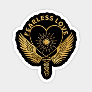 Fearless Love Gold Wings Magnet