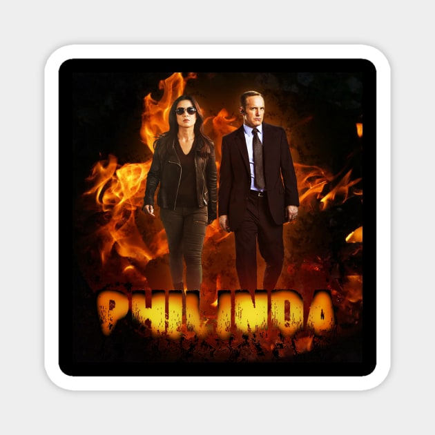 Philinda on FIRE Magnet by Clark Gregg University