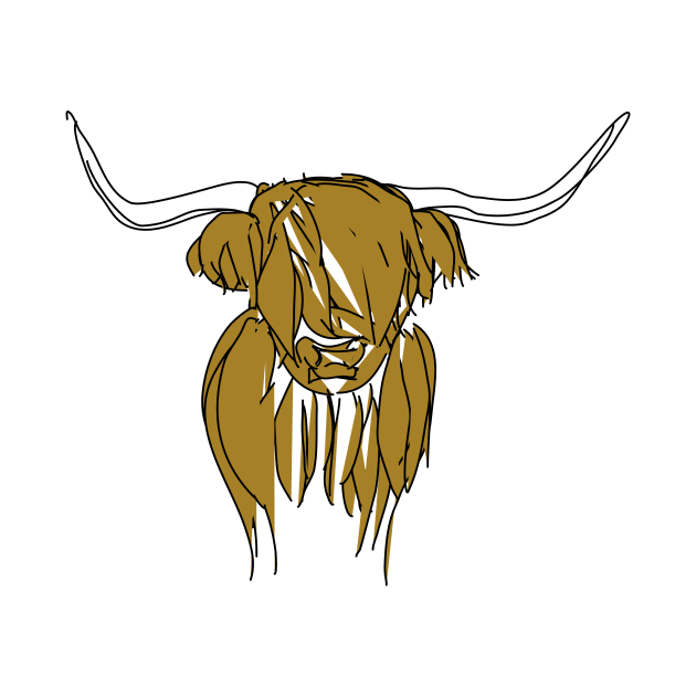 Long haired cow by Sci-Emily