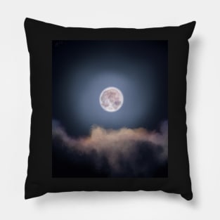 back to the moon i go Pillow