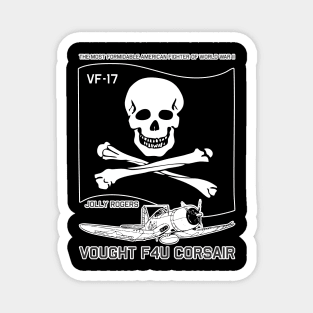 Vought F4U Corsair - VF-17 Jolly Rogers Magnet