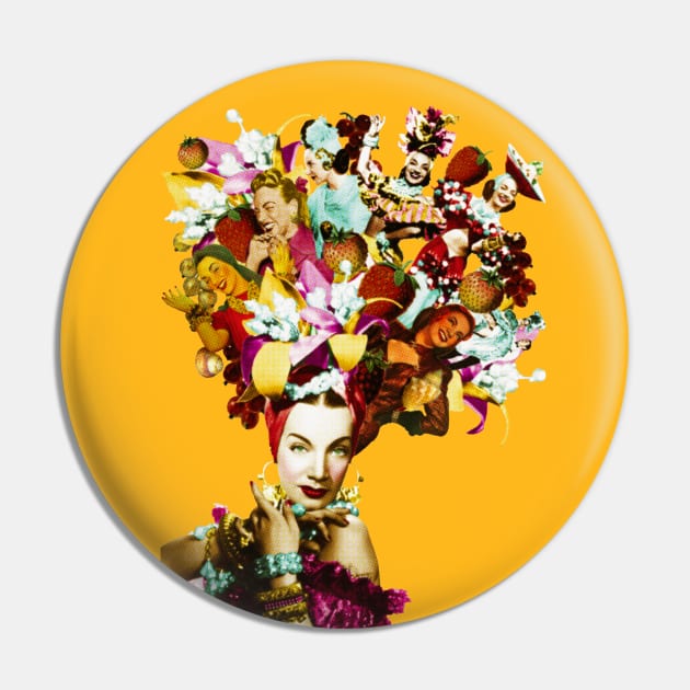 Carmen Miranda with the Tutti Carmen Hat Pin by Dez53