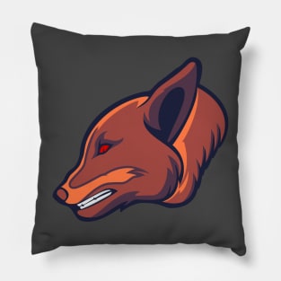 Graceful Fox Head Design Pillow