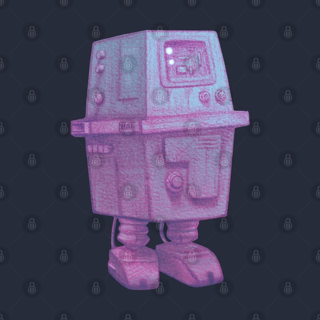 Vaporwave Robot by aquarielle