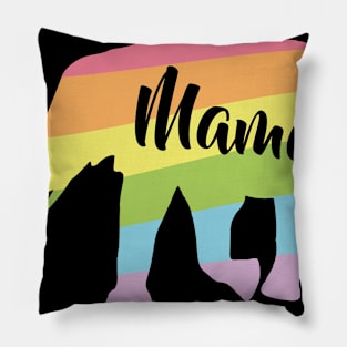 Mama Elephant Mother's Day Gay LGBT Mom Heart Gift Pillow